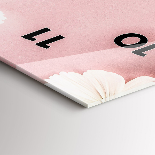 Vertikálne hodiny Kvety sedmokrásky