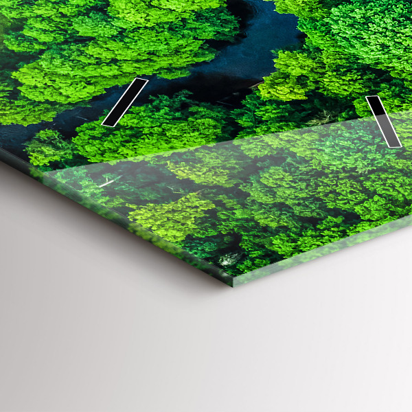 Vertikálne hodiny Rieka v lese