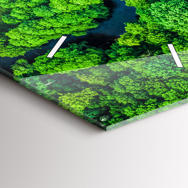 Vertikálne hodiny Rieka v lese