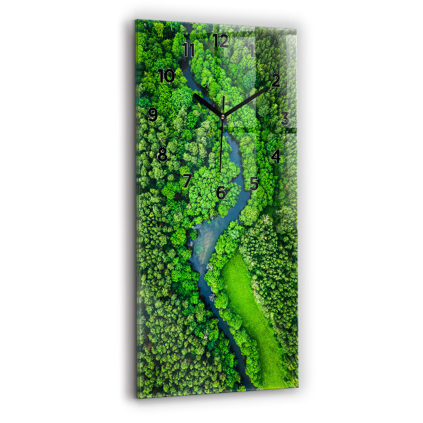 Vertikálne hodiny Rieka v lese