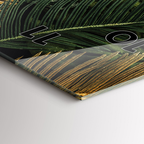 Vertikálne hodiny Listy džungle