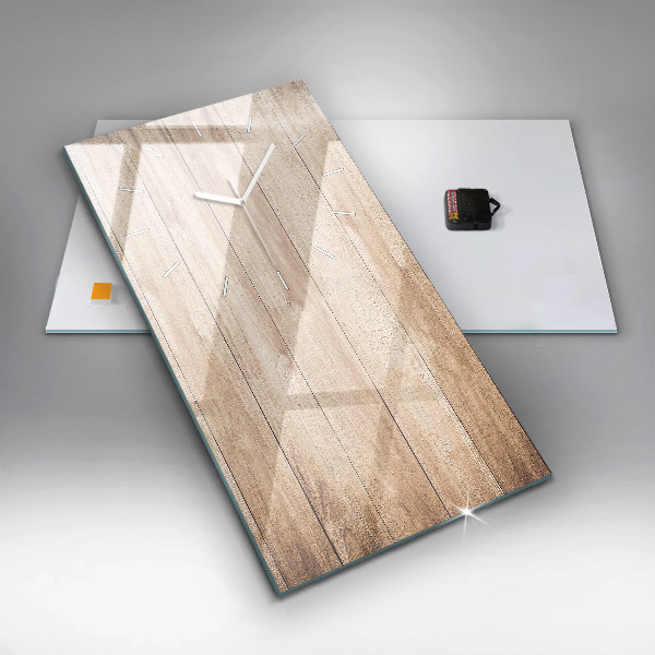 Vertikálne hodiny Drevená textúra