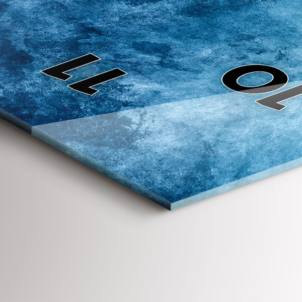 Vertikálne hodiny Odber vody