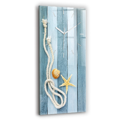 Vertikálne hodiny Pruhované dosky a motýlik