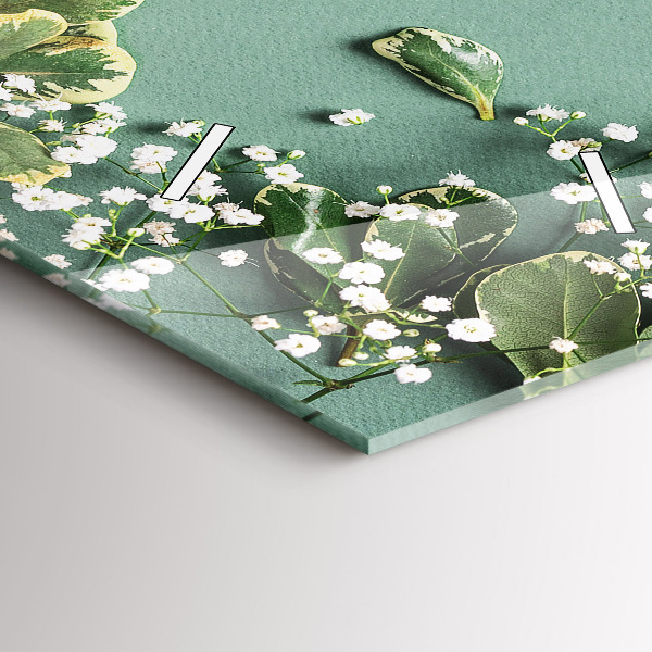 Vertikálne hodiny Jemné kvety