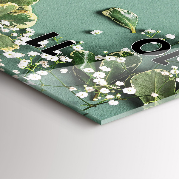 Vertikálne hodiny Jemné kvety