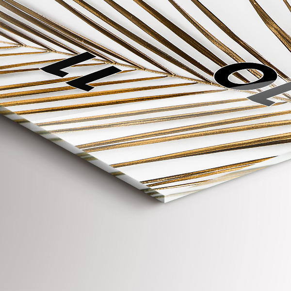 Vertikálne hodiny Tropické listy