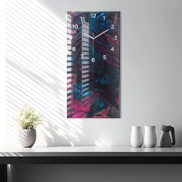 Vertikálne hodiny Exotické kvety