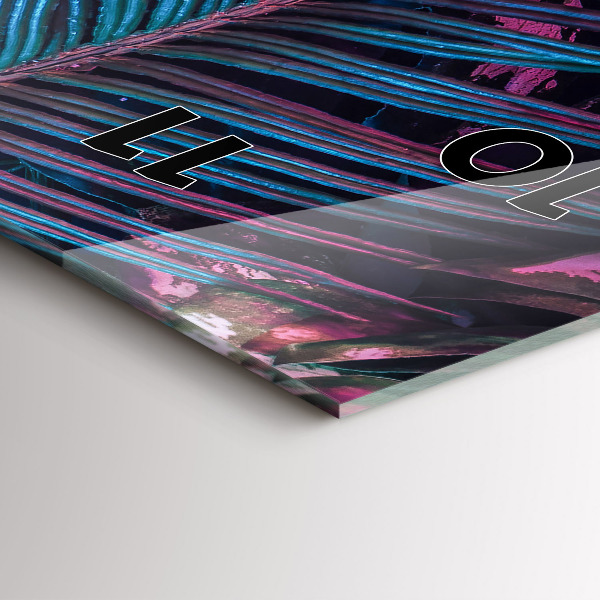 Vertikálne hodiny Exotické kvety