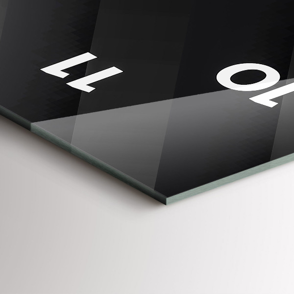 Vertikálne hodiny Vzor tmavých stien