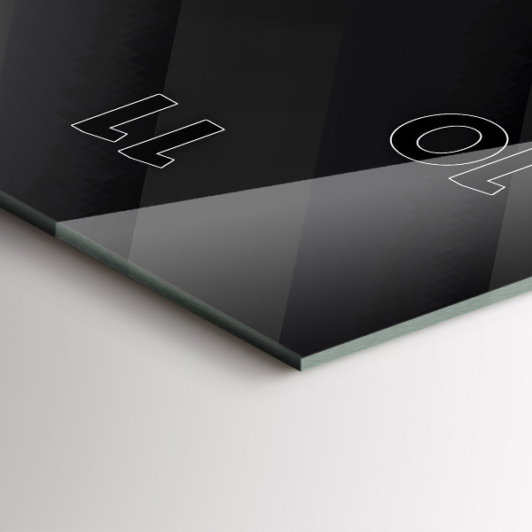 Vertikálne hodiny Vzor tmavých stien