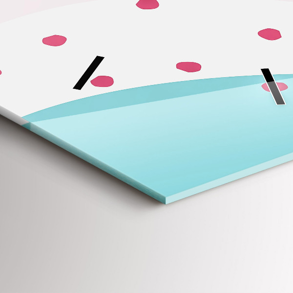 Vertikálne hodiny Pastelová abstrakcia