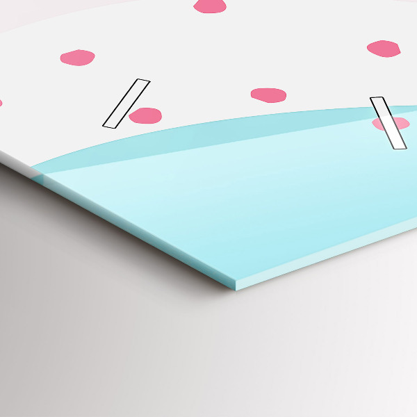 Vertikálne hodiny Pastelová abstrakcia