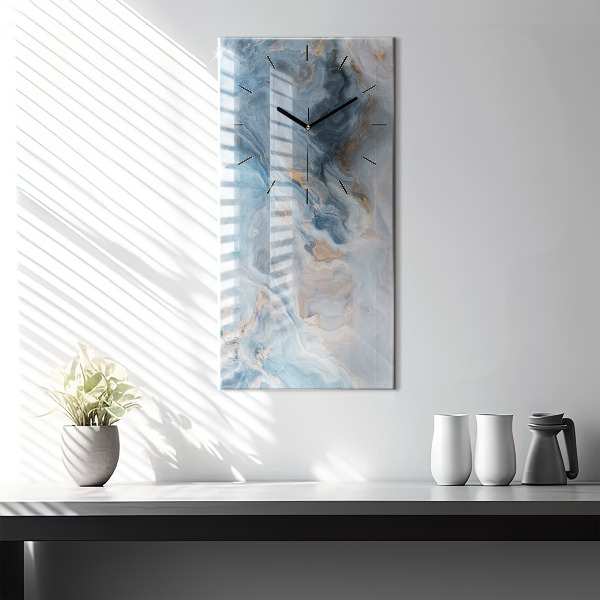 Vertikálne hodiny Mramorový vzor