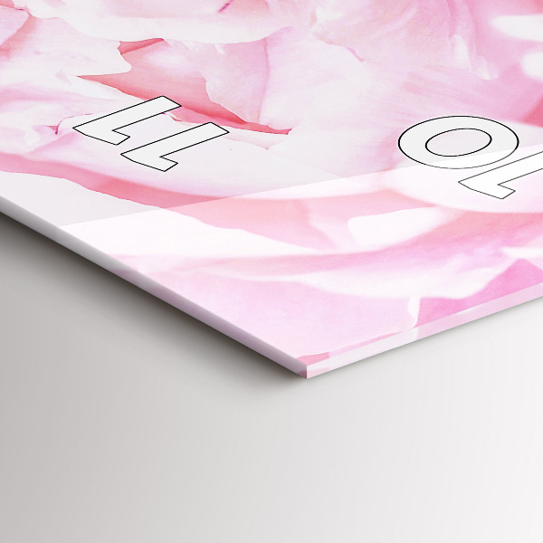 Vertikálne hodiny Kvitnúce kvety