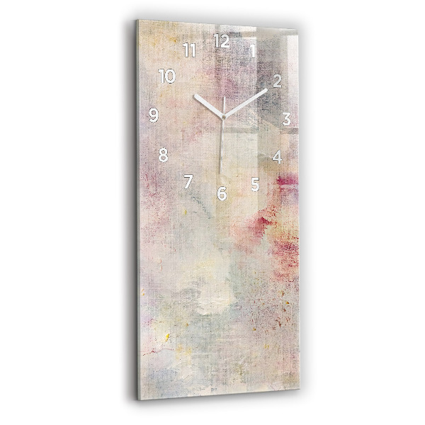 Vertikálne hodiny Maľovaná abstrakcia