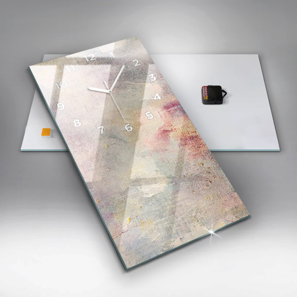 Vertikálne hodiny Maľovaná abstrakcia