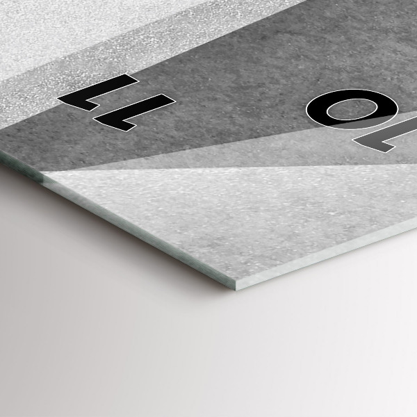 Vertikálne hodiny Šedá geometrická abstrakcia