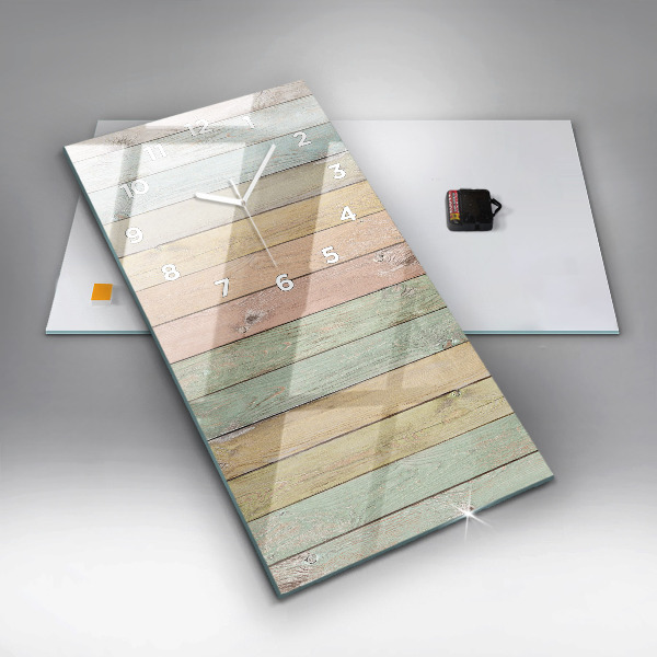 Vertikálne hodiny Farebné dosky