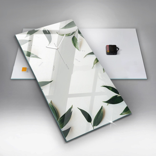 Vertikálne hodiny Rám z listov