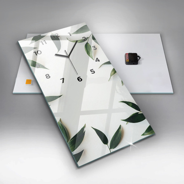 Vertikálne hodiny Rám z listov