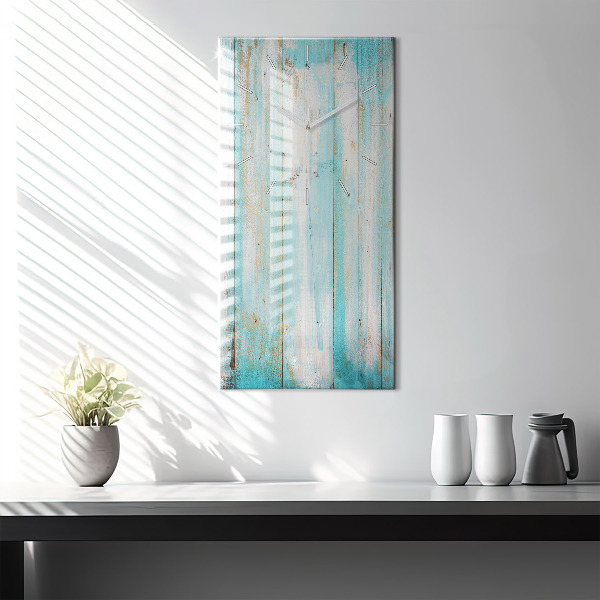 Vertikálne hodiny Modré dosky