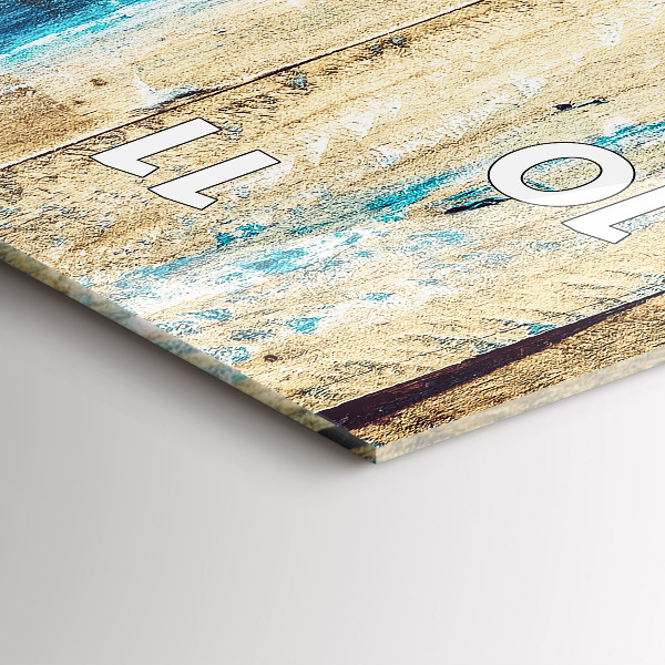 Vertikálne hodiny Poškriabané drevo