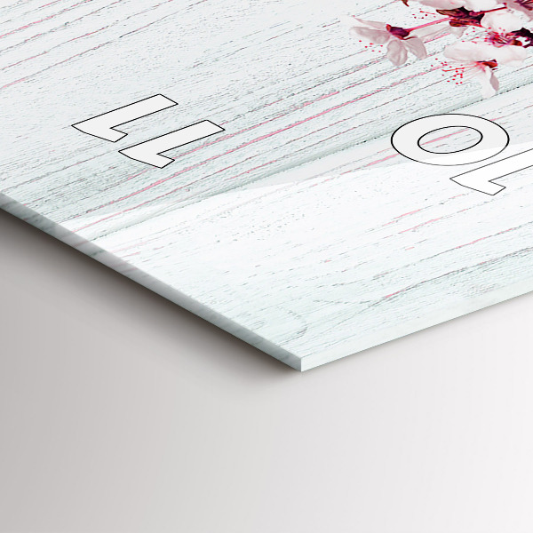 Vertikálne hodiny Jarné kvety