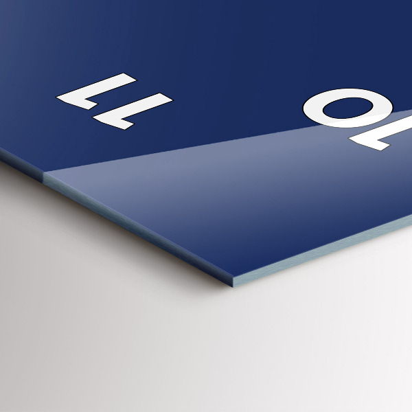 Vertikálne hodiny Námornícka modrá farba