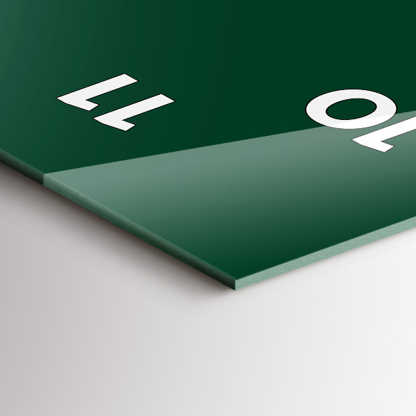 Vertikálne hodiny Farba fľaše zelená