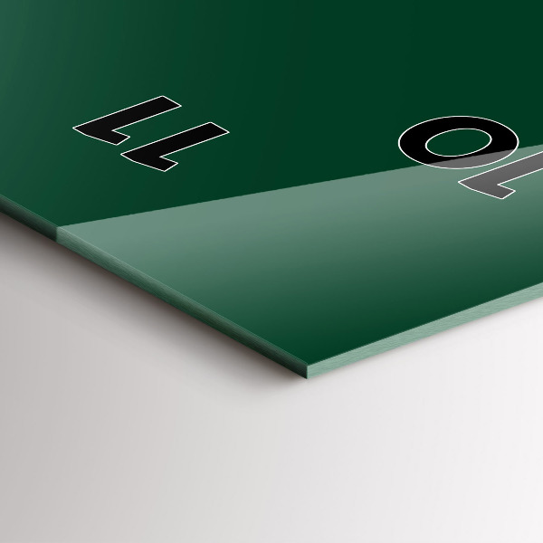 Vertikálne hodiny Farba fľaše zelená