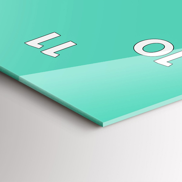 Vertikálne hodiny Tyrkysová farba