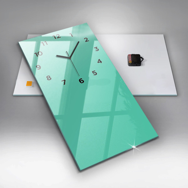 Vertikálne hodiny Tyrkysová farba