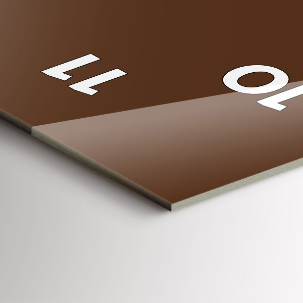 Vertikálne hodiny Hnedá farba