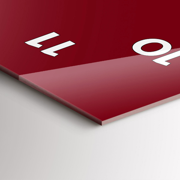 Vertikálne hodiny Bordová farba