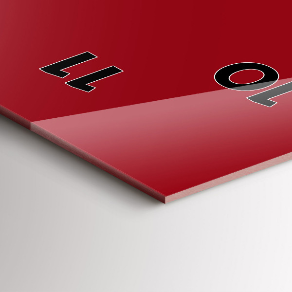 Vertikálne hodiny Farba červená