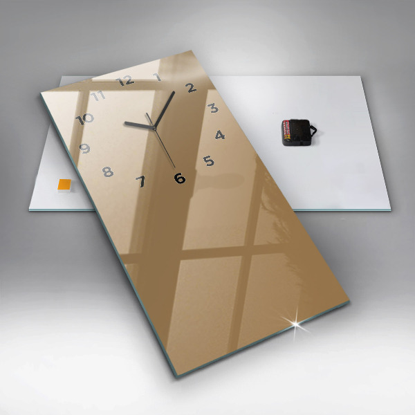 Vertikálne hodiny Tmavo béžová farba