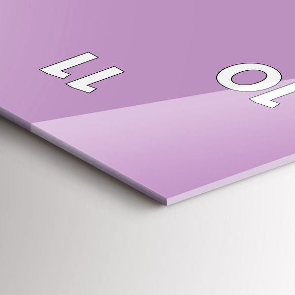 Vertikálne hodiny Lila farba