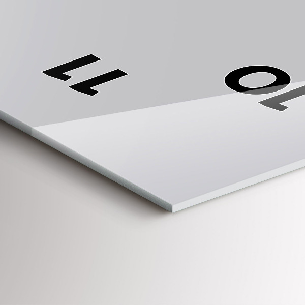 Vertikálne hodiny Svetlo šedá farba