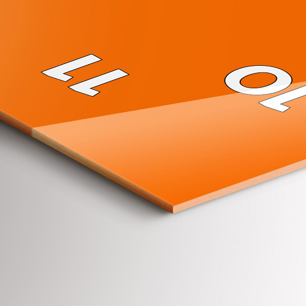 Vertikálne hodiny Oranžová farba