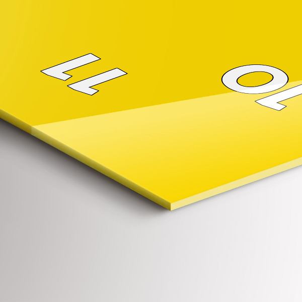 Vertikálne hodiny Svetlo žltá farba