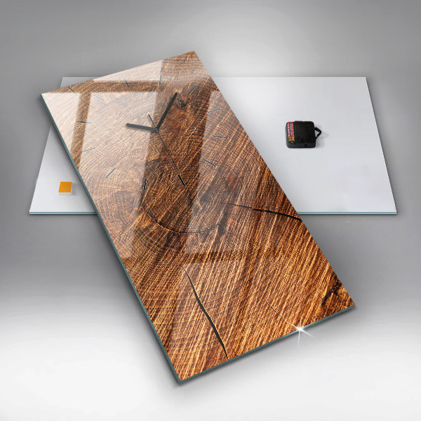 Vertikálne hodiny Dekoratívne drevo