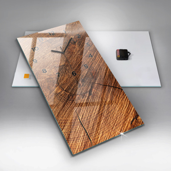 Vertikálne hodiny Dekoratívne drevo