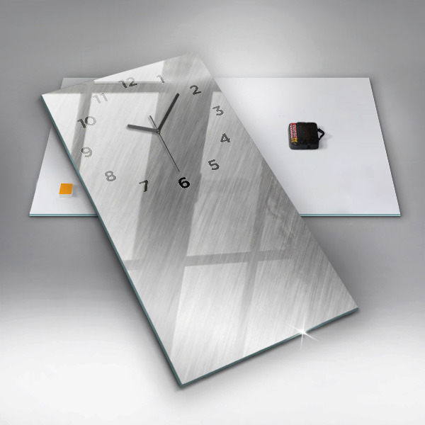 Vertikálne hodiny Kovová stena