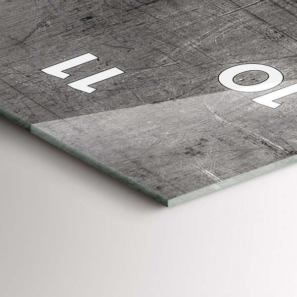 Vertikálne hodiny Kovová stena