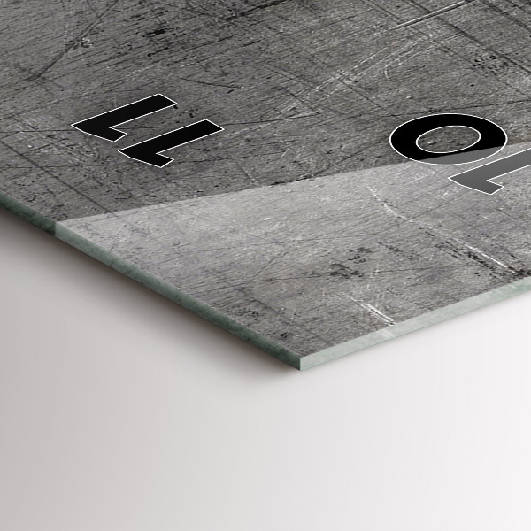 Vertikálne hodiny Kovová stena