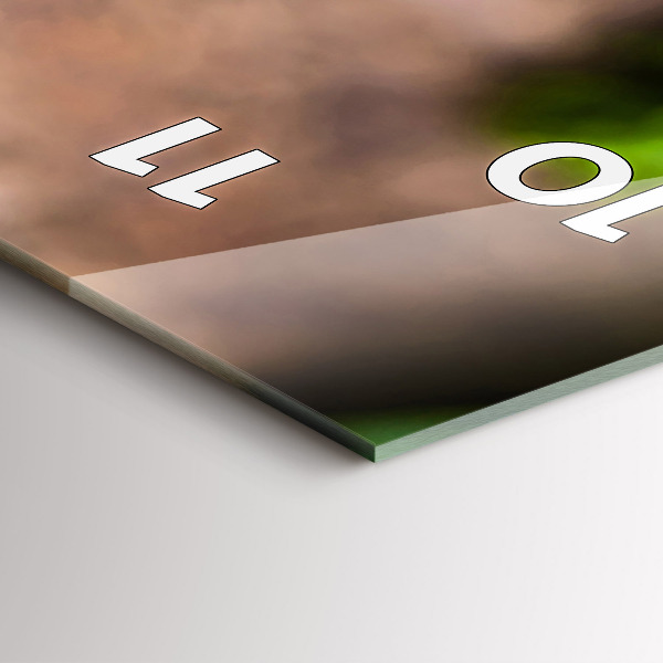 Vertikálne hodiny Listy bazalky