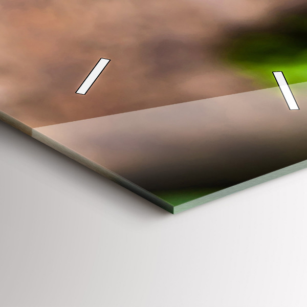 Vertikálne hodiny Listy bazalky