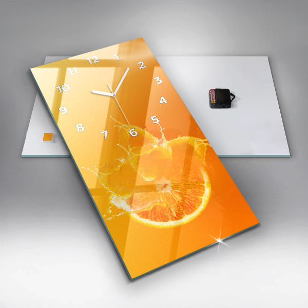 Vertikálne hodiny Oranžová