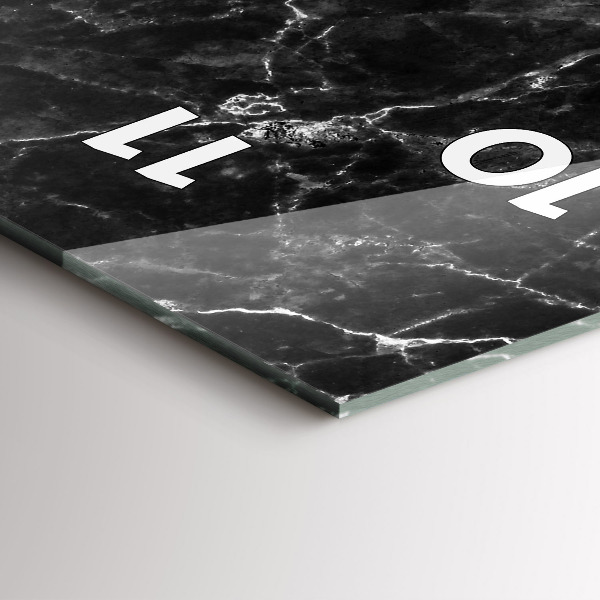 Vertikálne hodiny Tmavý mramor